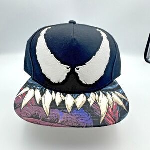 Marvel Bioworld Sublimated Venom Face Snapback Baseball Cap